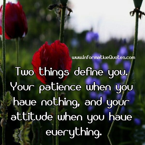 2 Things Define You