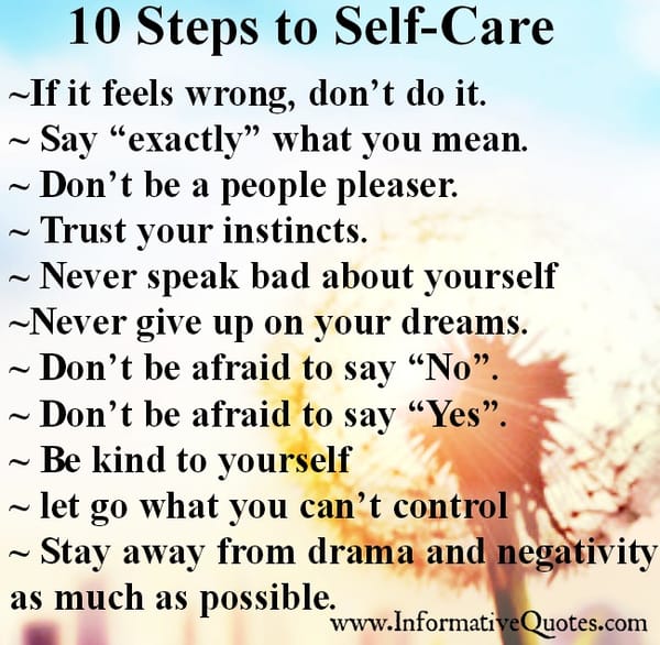 10 Step to Self Care