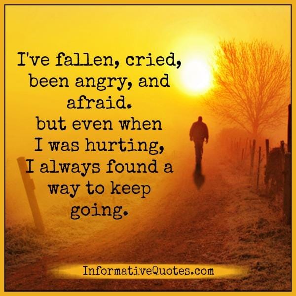 Always find a way to keep going