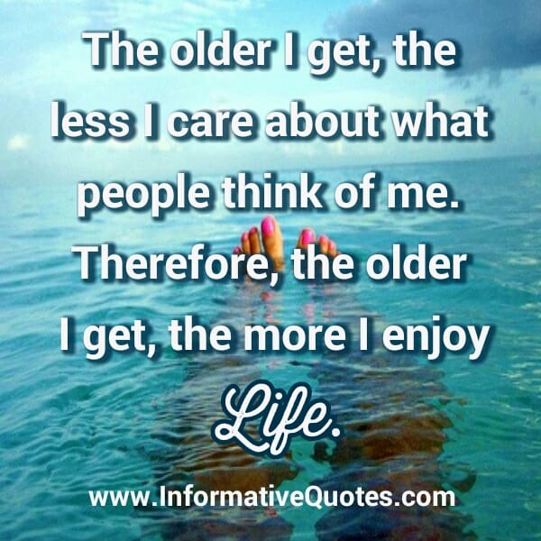 Care less about what people think of you