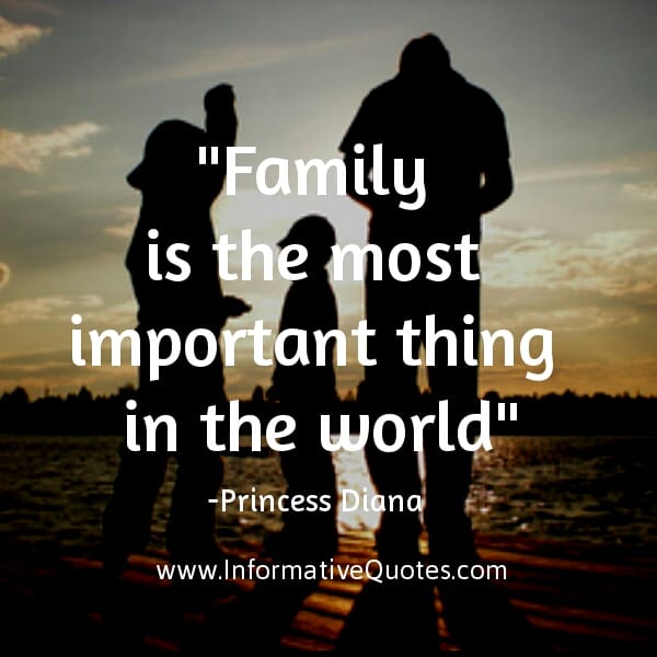 Family is the most important in the world