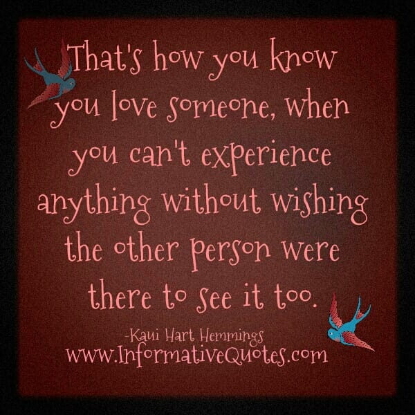 How you know you Love someone?