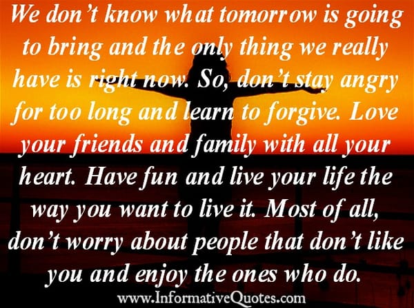 Love your loved ones with all your heart