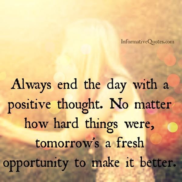 No matter how hard things were in your life