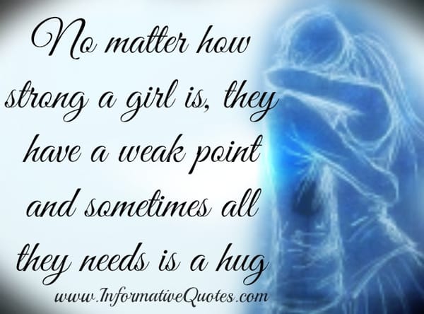 No matter how strong a girl is