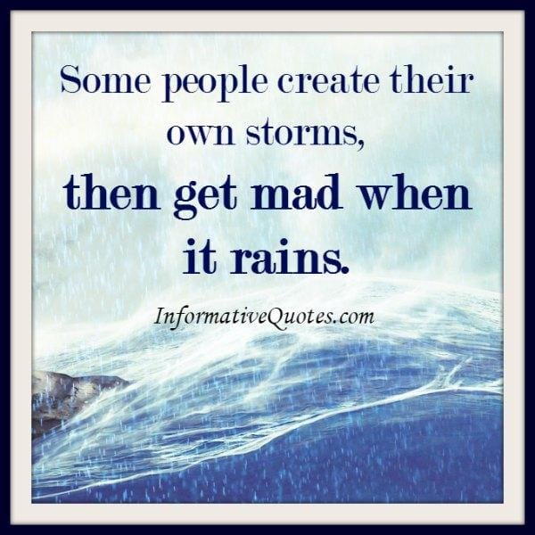Life isn't about waiting for the storm to pass