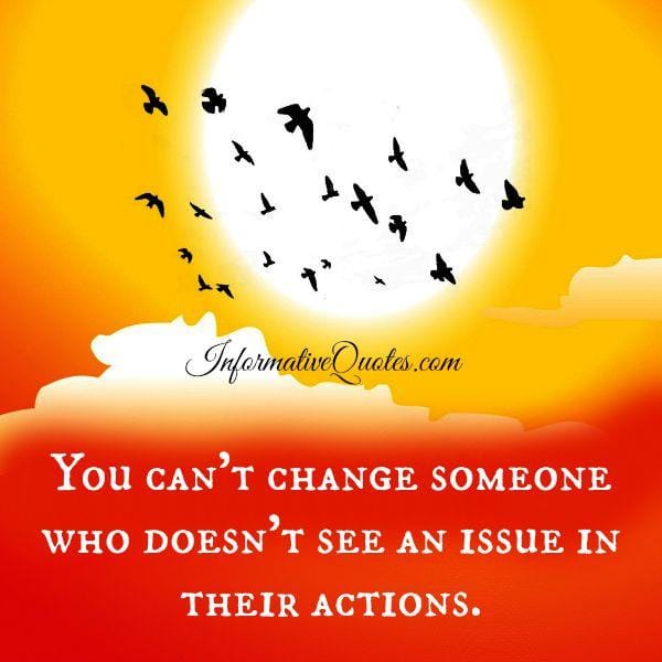 Someone who doesn't see an issue in their actions