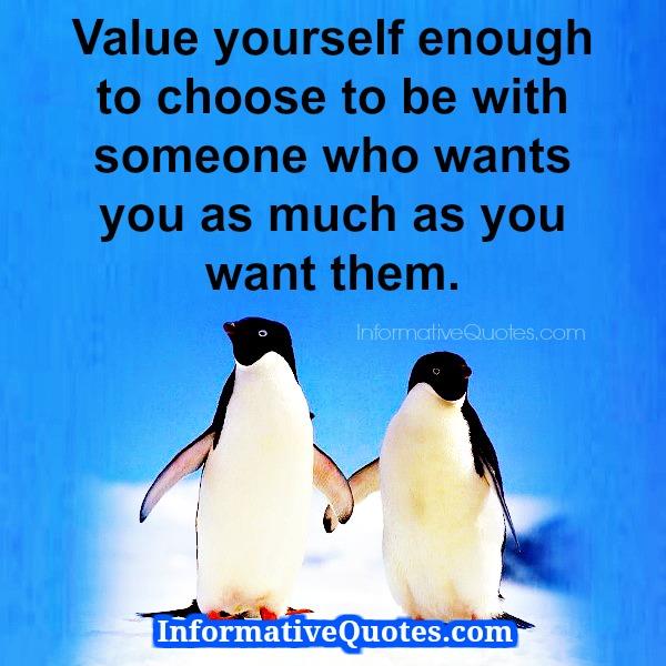Someone who wants you as much as you want them