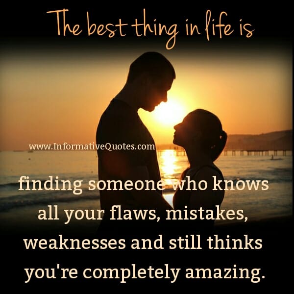 When you loved by someone completely