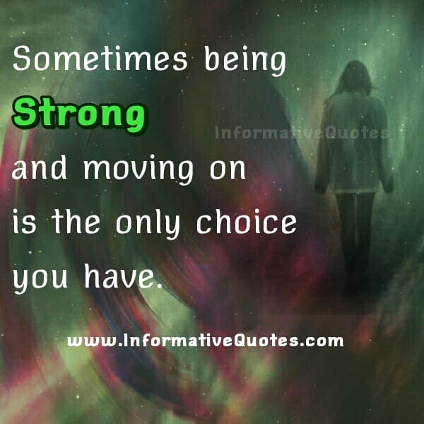 The only Choice you have