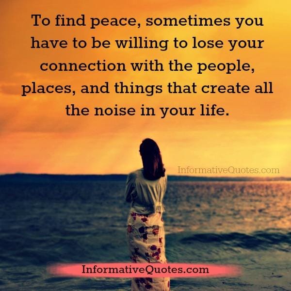 Things that create all the noise in your life