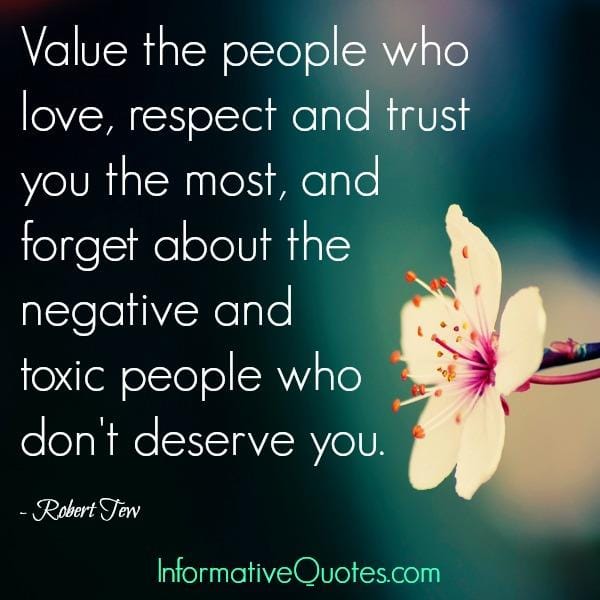 Toxic & negative people don't deserve you
