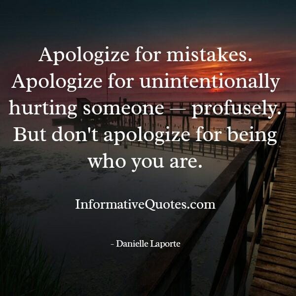 Unintentionally hurting someone