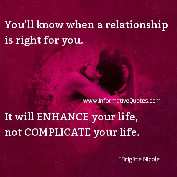 When a Relationship is right for you