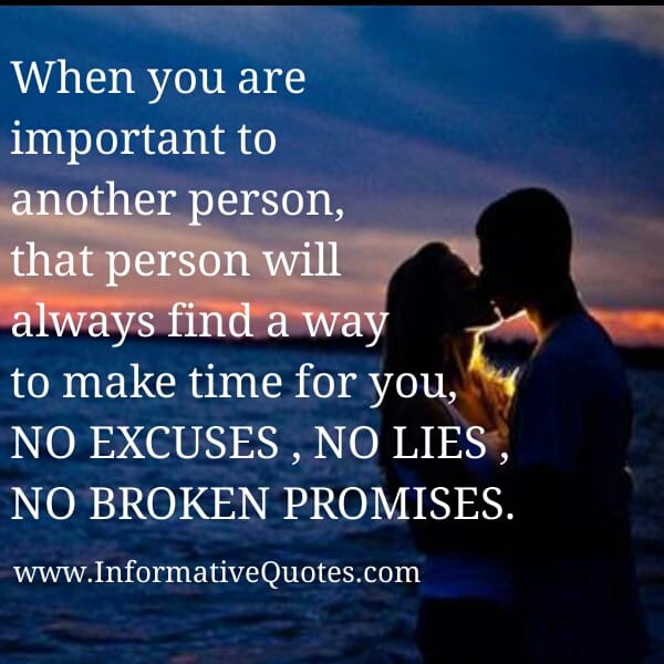 When you are important to another person