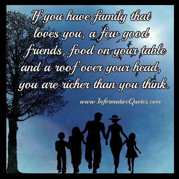 When you feel you are richer than you think