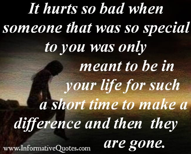 Someone that was so special to you