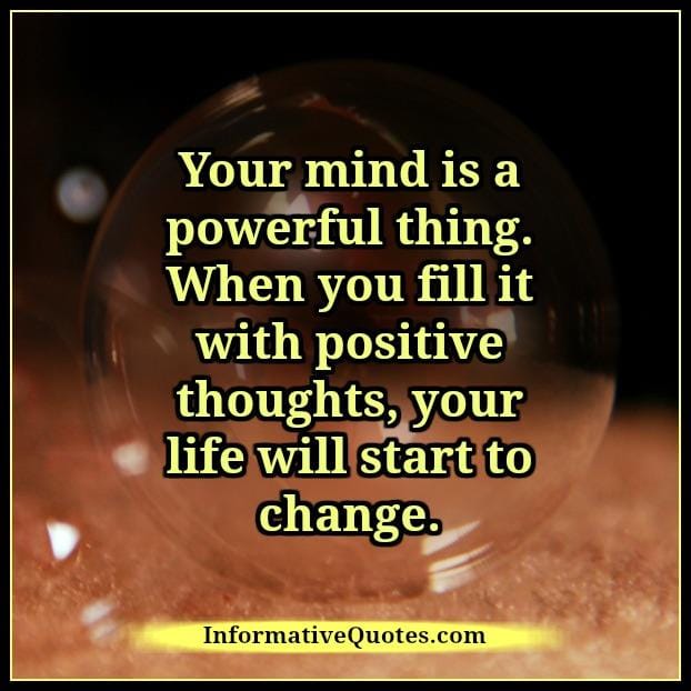 Your mind is a powerful thing